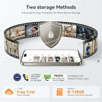 Dzees 2K Indoor Security Cameras, 360° WiFi Pet Camera, 2-Pack | Phone app, 5GHz and 2.4GHz WiFi, wired design, 2-way audio, motion tracking, night vision