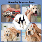 Guzekier Dog Grooming Hammock for Trim Nail, Dog Sling for Grooming, Dog Hammock Restraint Bag with Nail Clippers/Trimmer, Nail File, Pet Comb,Ear/Eye Care