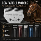 Dog Grooming Blade,Compatible with Andis Super Blending,Oster A5,Wahl KM10 | Grooming Steel Blade for Large Dog,Horses,Sheep，Cut Length 1/50"