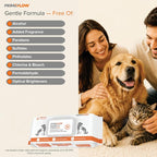 Pet Wipes for Dogs & Cats 100% Bamboo Grooming Wipes, 400 Count Bulk Family Pack | Alcohol-Free, Fragrance-Free 8 x 8 in Plant-Based Wipes for Paws, Body, Face & Rear | Lab-Tested