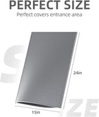 ESTHELLO Cat Litter Mat Honeycomb Double Layer Design 24’’ x 15’’ Gray