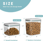 Dog Treat Container Airtight Dog Treat Jar for Pets, 2 Pack (1.3 Qt & 2.2 Qt), BPA Free, Dog Food Storage Container with Lids for Dog Food, Snack, Cookie, Biscuit