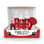 Warren London Ultimate Cat Grooming Gift Box – 5-in-1 At-Home Spa Kit with Detangler Spray, Hydrating Butter, Waterless Dry Shampoo, Self-Cleaning Pin Brush & Nail Clippers, $70 Value