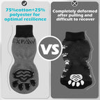 EXPAWLORER Anti-Slip Dog Socks,Dog Boots&Paw Protectors to Prevent Licking,Dog Shoes for Hot/Cold Pavement, Double Sides Non-Skid Traction Control on Hardwood Floor for Senior Dogs