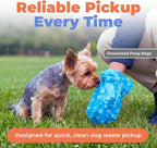 Best Pet Supplies Poop Bags for Dogs - Blue, 150 Count | Unscented, Leak-proof, Easy-Tear perforations, 15 Thick Bags per roll, Outdoor Walking & Travel, Fits Standard Holders