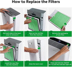 Afloia Europa Replacement Filter | 4-Stage HEPA Filter, Washable Pre-Filter, Toxin Remover Layer, Pet Dander, Odor, Dust and Smoke