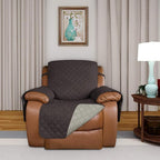 PureFit Reversible Quilted Oversized Recliner Sofa Cover, Water Resistant Furniture Protector, Washable Couch Cover with Elastic Straps for Kids, Dogs, Pets (Large, Chocolate/Beige) | Chocolate/Beige, Water Resistant Couch Protector, Washable Pet Couch...