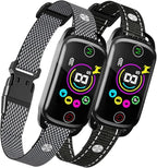 2 Pack Dog Bark Collar for Large Medium Small Dogs, Smart Automatic AI Bark Collar for Dogs,Effective Anti-Barking Training Collar with IP67 Waterproof, 4 Safe Training Modes and 8-Level Sensitivity
