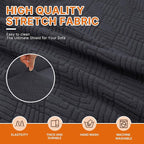 XINEAGE Stretch Armchair Slipcover, Non-Slip Pet Couch Cover,Dark Gray | Washable Furniture Protector, Elastic Bottom, Dogs & Cats Friendly, Scratch-resistant, Fast Setup, High Elasticity