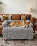 IUUI Dog Bed/Mat for Couch,Luxury Dog Couch Bed Sofa Furniture Protector | Non-Slip&Manchine Washable,Protects Sofa from Fur & Scratches,Ultrasoft Fluffy Texture,Cozy for All Size Dogs&Cats