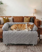 IUUI Dog Bed/Mat for Couch,Luxury Dog Couch Bed Sofa Furniture Protector | Non-Slip&Manchine Washable,Protects Sofa from Fur & Scratches,Ultrasoft Fluffy Texture,Cozy for All Size Dogs&Cats