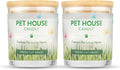 Pet House 9 oz Fresh Cut Grass Scented Candle, Clean Burning, Long Lasting Plant-Based Pet Odor Candle, 60 Hour Burn Time - 2 Pack