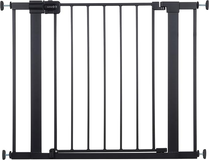 Safety 1st Easy Install 28'' Walk Thru Gate, Fits Between 29'' and 38'', Black, 1-Pack,(GA105CBLK)