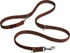Halti Training Dog Leash | Size Small, Deep Walnut, 2m | No-Pull Double-Ended Dog Leash | Light, Soft & Durable | Ideal for Obedience Training & Everyday Walks with Dogs & Puppies