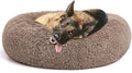 MIXJOY Orthopedic Dog Bed Comfortable Donut Cuddler Round Pet Beds Ultra Soft Washable Dog and Cat Cushion Bed (36'', Brown)