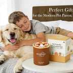 Pet Odor Eliminator Candle – Fresh Citrus, 60-Hour Long Burn Time, Plant Based Pet Safe Soy Wax Candles for Home Scented, Cat & Dog Friendly Odor Eliminating Candle Gift