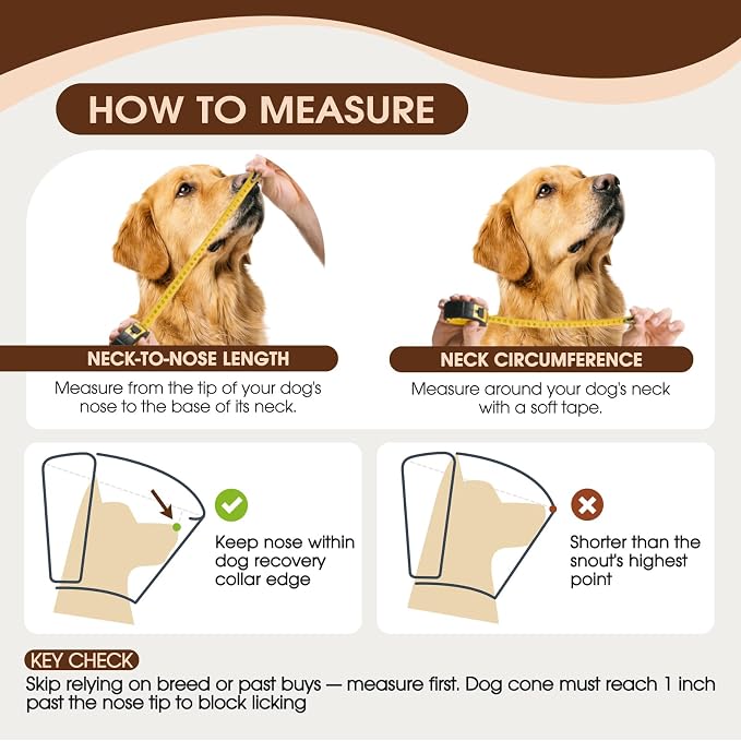 Dog Cone for Large Dogs After Surgery, Adjustable Soft Recovery Cone Collar for Dogs to Stop Licking, Professional Elizabethan Collar for Pet, Recovery Cones for Wound Healing & Hot Spots