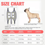 PAWCHIE Dog Grooming Hammock Harness for Dogs & Cats with Pet Nail Clipper Trimmer,Cat Hanger Sling for Trimming Clipping Nails,Warm Plush Dog Hammock Restraint Bag for Small Medium Large Dogs,Grey S