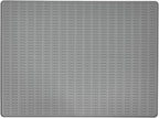 Cat Litter Mat, 47x35in Extra Large Litter Trapping Mat, Grey | XXL Cat Mat Fits 2-4 Litter Boxes, Silicone Litter Trapping Mat, Waterproof Raised Edges, Non-Slip Bottom, Easy Clean