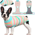 Kuoser Recovery Suit for Dogs Cats, Soft Dog Surgery Suit Female Male Spay | Professional Dog Onesie for Surgery, Substitute E-Collar & Cone, Prevent Licking Dog surgical suit Pet Neuter Suit
