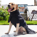 JOHNBOLIN Dog Winter Jacket & Raincoat - Waterproof Windproof Reflective Coat with Warm Insulation, All-Weather Hiking Travel Gear for Indoor/Outdoor Use (Black, Small)