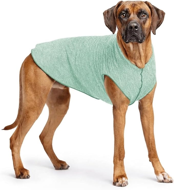 Goldpaw Dog Sun Shirt with UV Protection - Lightweight, Cooling Sun Protection Clothing for Large Dogs - Reduce Heat Absorption - Made in the USA - Machine Washable - Pistachio Green - Size 26