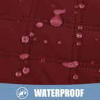 Smiry Waterproof Reversible Pet Couch Covers for Dogs | Pet Friendly, Soft Fabric, Washable Sofa Furniture Protector for Dogs Cat Kids, Checkered (68"x82", Wine Red/Wine Red)
