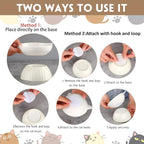 6 Pack Ceramic Raised Cat Bowl, 15° Tilted Anti-Vomiting Cat Food Dish, 5.6 Inch Wide Opening for Stress-Free Eating, Detachable Elevated Feeder for Senior Cats, Kittens, Small Dogs