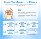 DORA BRIDAL Dog Shoes for Small Dogs, 3D Mesh Breathable Dog Boots & Paw Protectors for Hot Pavement Summer, Rubber Sole Anti-Slip Dogs Booties for Winter Snow, Mud, Outdoor Walking