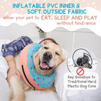 Supet Inflatable Dog Cone Collar for Small Dogs Puppies Cats, Soft Dog Cone Alternative After Surgery for Puppies Cats to Stop Licking