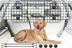 Gtongoko Dog Car Barrier for SUV, Heavy Duty Steel Wire Mesh Pet Divider for Vehicles Adjustable Universal Fit Dog Travel Barrier for Cars Trucks & SUVs, Cargo Area Safety Gate with Elastic Ropes