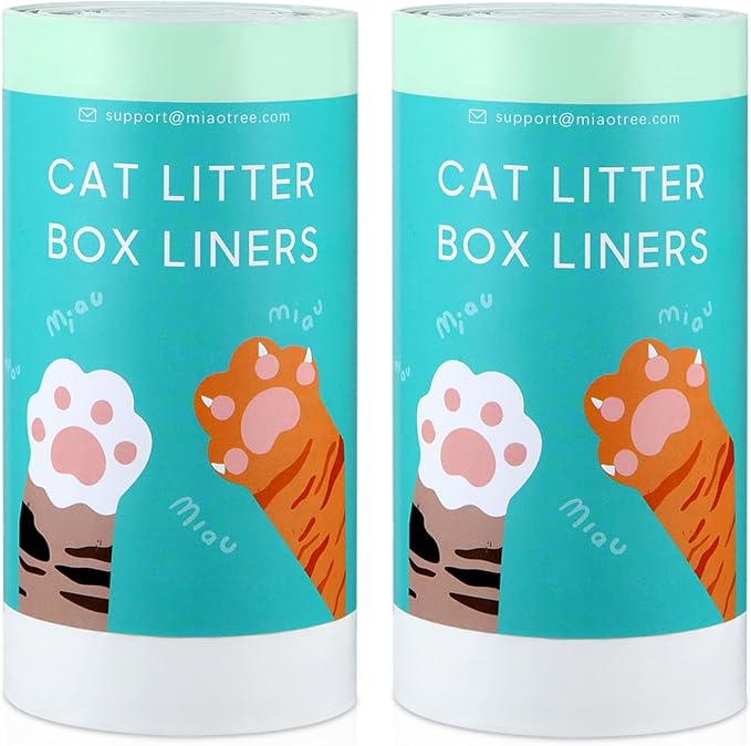 Cat Litter Box Liners, 20 Count 41" x 19" Large Extra Durable Litter Pan Bags with Drawstring Heavy Duty Liner Bags for Pet Litter Tray,Unscented
