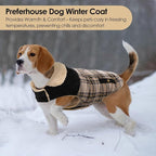 Dog Winter Jacket for Extra-Large Dogs, Pet Windproof Cold Weather Coats, Pets Clothes Snow Jacket, Golden Retriever, Labrador Retriever, Husky, Beige XL