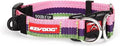 EzyDog Double Up Dog Collar, Strong Double D-Rings - Small, Bubble Gum | Dual D-Rings for Superior Strength, Safety, and Comfort, Soft Touch Nylon Webbing, Reflective Stitching, Id Attachement Point