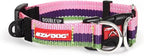 EzyDog Double Up Dog Collar, Strong Double D-Rings - Small, Bubble Gum | Dual D-Rings for Superior Strength, Safety, and Comfort, Soft Touch Nylon Webbing, Reflective Stitching, Id Attachement Point