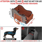 TKYZ Center Console Dog Car Seat,Pet Puppy Car Seat,Middle Console Dog Armrest Booster Seat for Small Dogs