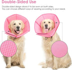 AOFITEE Dog Cones for Medium Dogs, Soft Dog Cone Collar After Surgery, Adjustable Cone for Dogs to Stop Licking, Breathable Pet E-Collar Alternative for Wound Healing(Pink,Medium)
