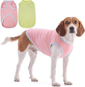 IECOii 2 Pack Dog Surgery Recovery Shirt Sleeveless Lightweight Dog Tshirt | T-Shirts with Stretch Fit,Gentle on Sensitive Skin,Anti-licking for Hot Spots,Shedding Control Tee,For Small to Giant Dogs