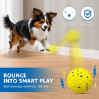 Dolita Interactive Dog Toy with Remote 3 Modes Moves Vibrating Ball, Self Bouncing Dog Ball, Smart Automatic Rolling Ball, E-TPU Material for Large/Medium Dogs