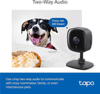 Tapo 1080P Indoor Security Camera, Baby Monitor, Dog Camera, C101(4-Pack) | Motion Detection, 2-Way Audio, Siren, Night Vision, Cloud & SD Card Storage, Works w/Alexa & Google Home, Wired, Black