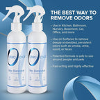 Zero Odor Multi-Purpose Odor Eliminator, Fabric & Room Deodorizer, 2 Pack | Odor Eliminator Spray for Hotel, Bathroom, Basement, Trash & Upholstery - Travel Size Odor Neutralizer, (8 oz Each)