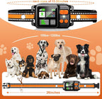GPS Wireless Dog Fence System, Electric Dog Fence Using GPS Electric Satellite Technology, IPX7 Waterproof Rechargeable Design, GPS Dog Collar Has 2 Modes Circular and Free-Form Fence(2pcs)