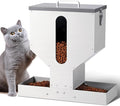 Gravity Cat Feeder 2 Cats - 12L Automatic Dual Cat Feeder | Outdoor Cat Feeder for Pet Cat Dogs, Sturdy Material, Lock design, Large Viewing Window, Portable, Easy to Clean