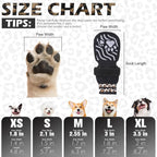 EXPAWLORER Dog Socks for Hot Pavement to Prevent Licking Paws, Non-Slip Dog Grippy Booties Shoes for Hardwood Floors, Traction Control Boots & Paw Protectors for Small Medium Large Senior Dogs Black S