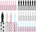 36 Pcs Mini Lint Roller Travel Size for Pet Hair Extra Sticky and Clothes | Travel Lint Rollers Disposable Sheets Remove Dog/Cat Hair for Home Car Travel Use