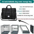 Dog Crate storage bag, 36 inch Heavy Duty waterproof Dog Fence Storage Bag with handles for Foldable Wire Crates & Pet Supplies