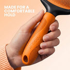 Poodle Pet Slicker Brush - For Dogs, Cats, Rabbits - Matted/Loose Fur, Knots - Suitable for Doodle/Goldendoodle Grooming and Shredding Short/Long Hair (Orange)