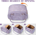Dog Carrier Purse, Pet Bag, Waterproof Premium Leather Pet Travel Portable Bags for Cat and Small Dog Home & Outdoor Small Purple