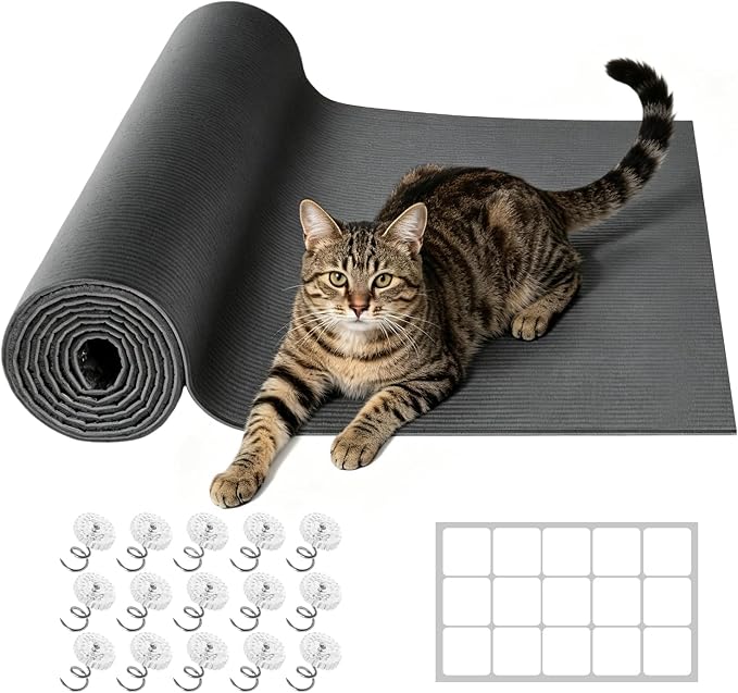 78.7"x15.8" Cat Scratching Mat Self Adhesive Furniture Protector Trim Fit | Stop Cat Scratching Furniture With Thick Felt Protector, Strong Adhesive, Easy Trim, Protects Couch Sofa Wall Instantly