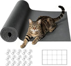 78.7"x15.8" Cat Scratching Mat Self Adhesive Furniture Protector Trim Fit | Stop Cat Scratching Furniture With Thick Felt Protector, Strong Adhesive, Easy Trim, Protects Couch Sofa Wall Instantly
